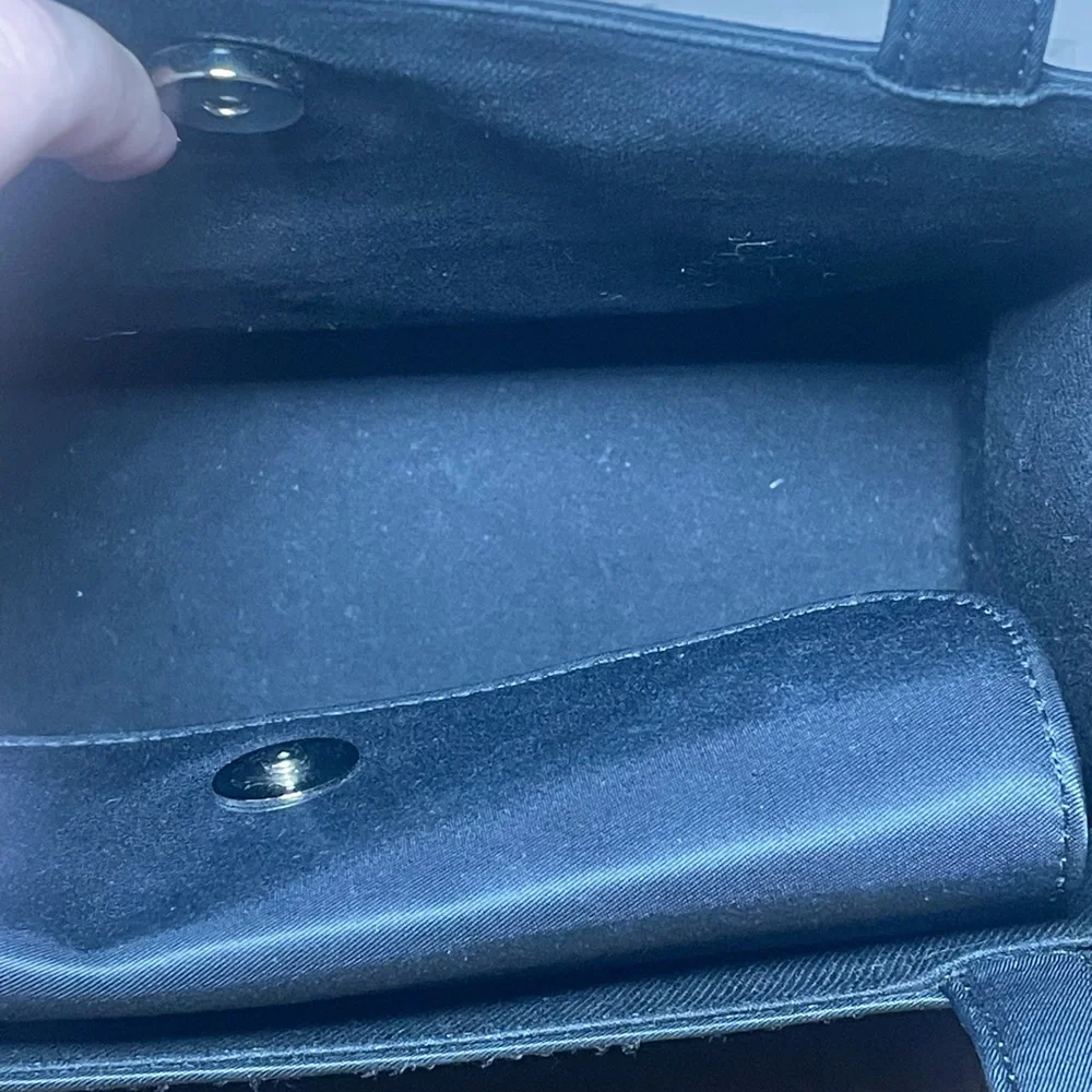 Kate Spade Black Structured Tote Bag | Classic Y2K Minimalist Handbag
